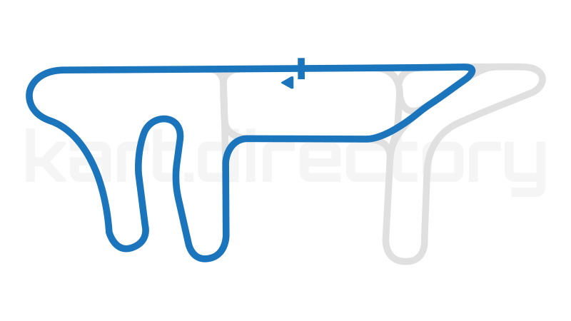 Buttonwillow Kart Track Track 6 layout map